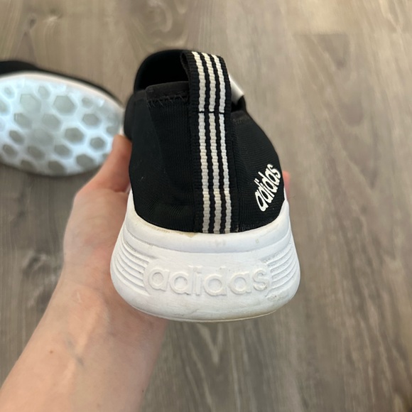 Adidas Black and White Slip-On Sneakers - Picture 5 of 6